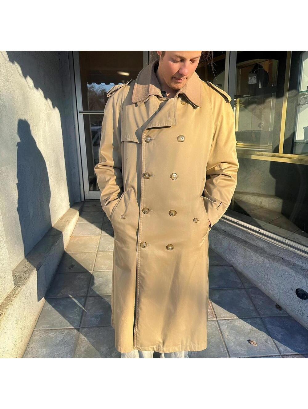 Vintage Bradley Jons Double Breasted Trench Coat | Removable Wool Liner | R42